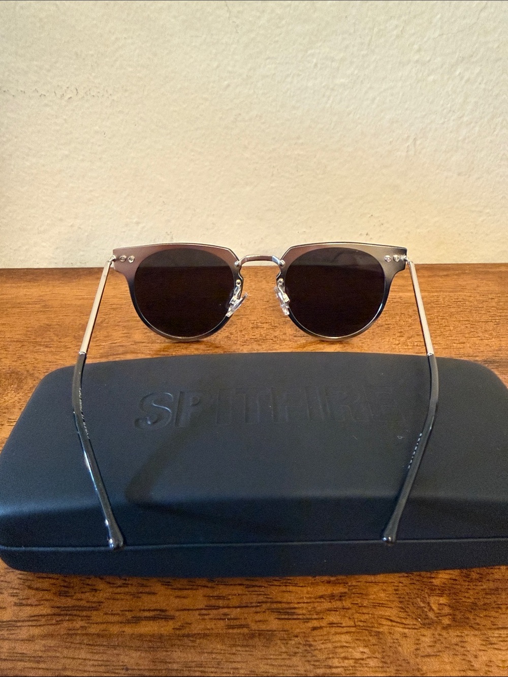 Spitfire Cyber Silver Rimless Sunglasses - Picture 3 of 7